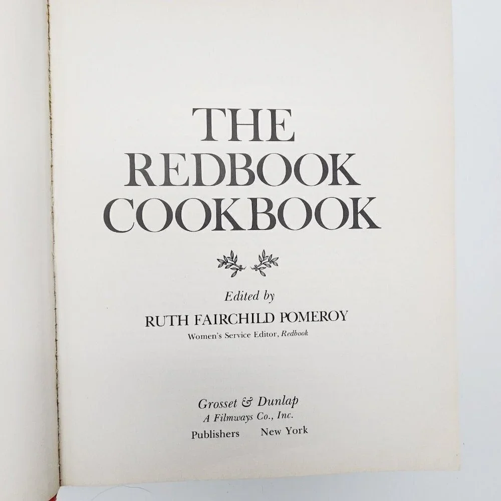 Vintage The Redbook Cookbook by Ruth Fairchild Pomeroy Hardcover 1976